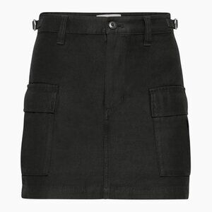Aritzia Black Tna Supply Cargo Micro Skirt sz 6